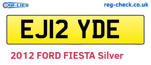 EJ12YDE are the vehicle registration plates.