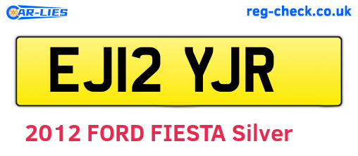EJ12YJR are the vehicle registration plates.