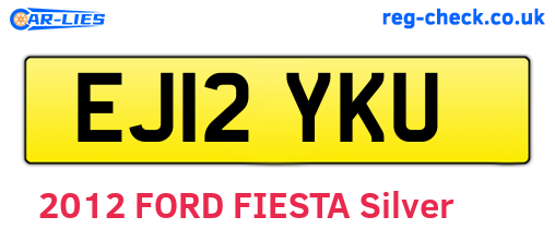 EJ12YKU are the vehicle registration plates.