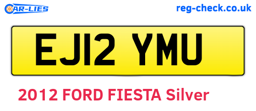 EJ12YMU are the vehicle registration plates.