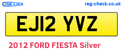 EJ12YVZ are the vehicle registration plates.