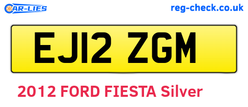 EJ12ZGM are the vehicle registration plates.