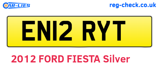 EN12RYT are the vehicle registration plates.