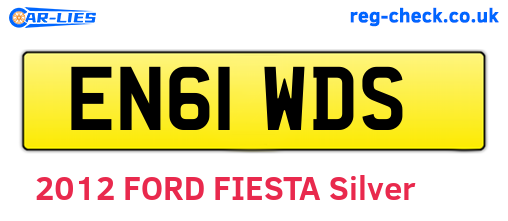 EN61WDS are the vehicle registration plates.