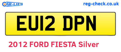 EU12DPN are the vehicle registration plates.