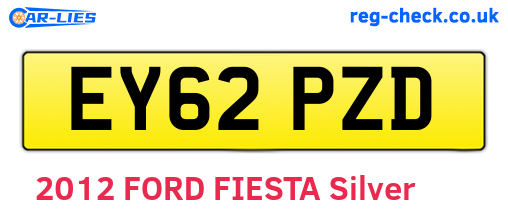 EY62PZD are the vehicle registration plates.