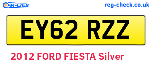 EY62RZZ are the vehicle registration plates.