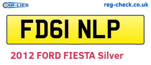 FD61NLP are the vehicle registration plates.
