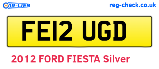 FE12UGD are the vehicle registration plates.