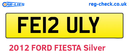 FE12ULY are the vehicle registration plates.