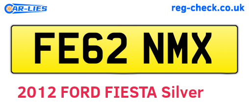 FE62NMX are the vehicle registration plates.