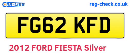 FG62KFD are the vehicle registration plates.
