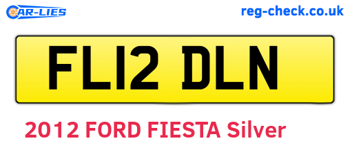 FL12DLN are the vehicle registration plates.