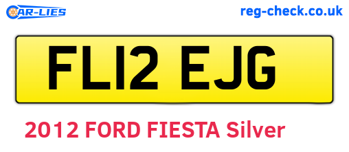 FL12EJG are the vehicle registration plates.