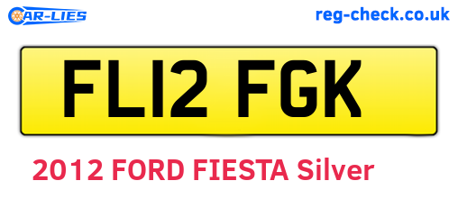 FL12FGK are the vehicle registration plates.