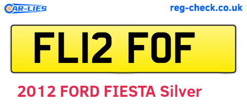 FL12FOF are the vehicle registration plates.