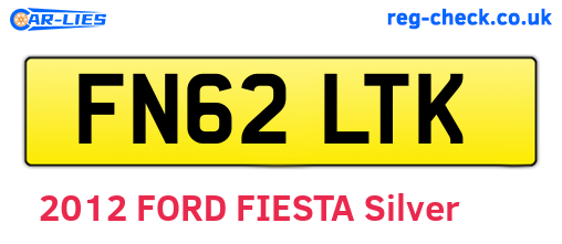 FN62LTK are the vehicle registration plates.