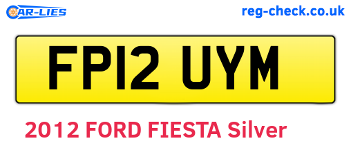 FP12UYM are the vehicle registration plates.