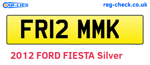 FR12MMK are the vehicle registration plates.