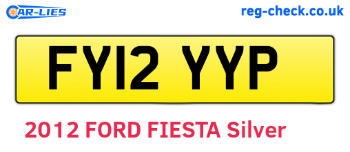 FY12YYP are the vehicle registration plates.