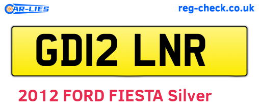 GD12LNR are the vehicle registration plates.