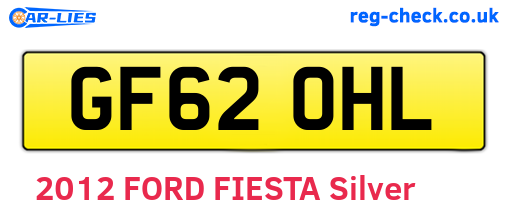 GF62OHL are the vehicle registration plates.