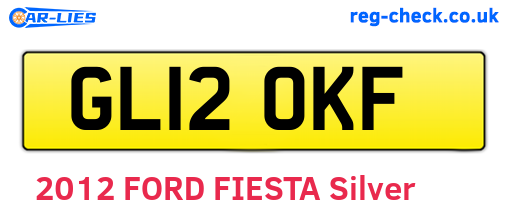 GL12OKF are the vehicle registration plates.