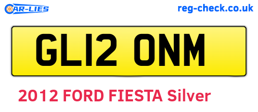 GL12ONM are the vehicle registration plates.