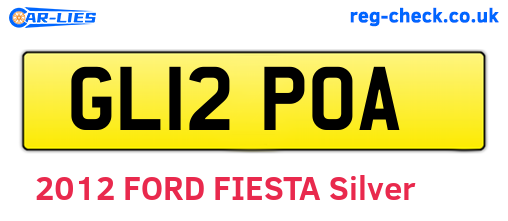GL12POA are the vehicle registration plates.