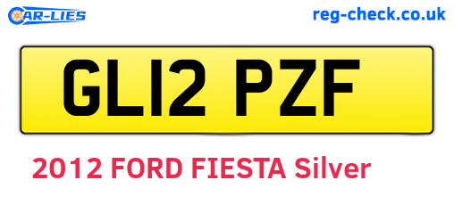 GL12PZF are the vehicle registration plates.