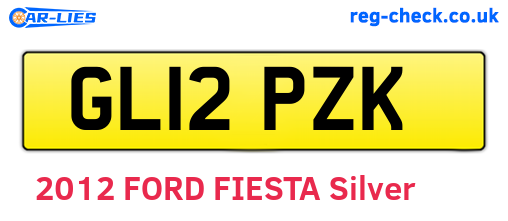GL12PZK are the vehicle registration plates.