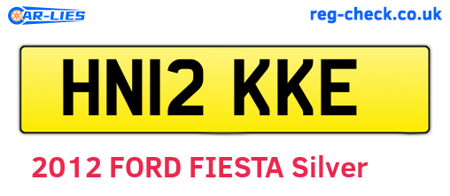 HN12KKE are the vehicle registration plates.