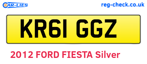 KR61GGZ are the vehicle registration plates.