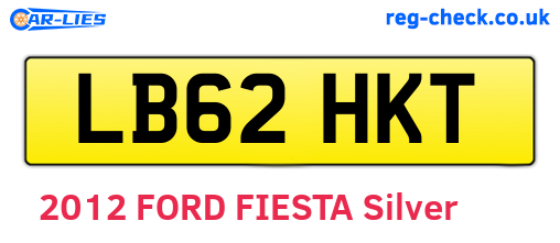 LB62HKT are the vehicle registration plates.