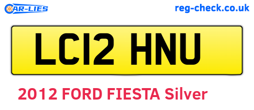 LC12HNU are the vehicle registration plates.