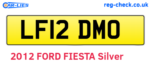 LF12DMO are the vehicle registration plates.
