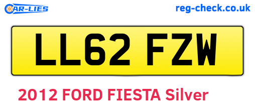 LL62FZW are the vehicle registration plates.