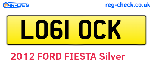 LO61OCK are the vehicle registration plates.