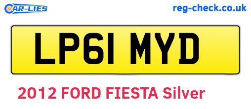 LP61MYD are the vehicle registration plates.