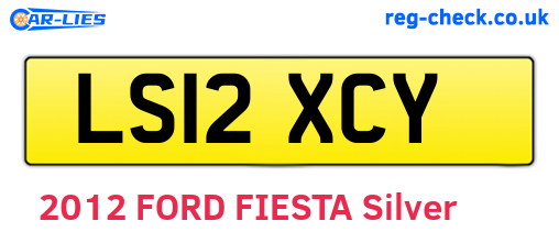 LS12XCY are the vehicle registration plates.