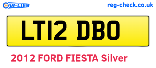 LT12DBO are the vehicle registration plates.
