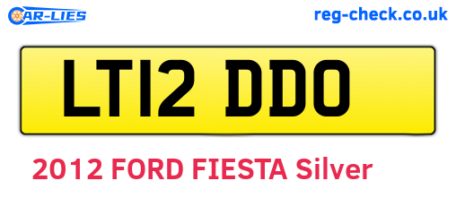 LT12DDO are the vehicle registration plates.