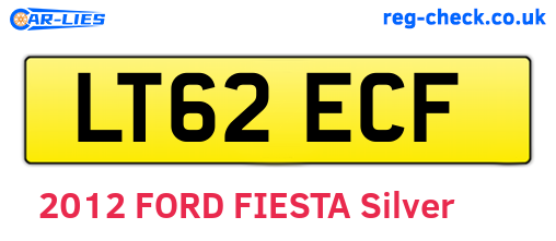 LT62ECF are the vehicle registration plates.