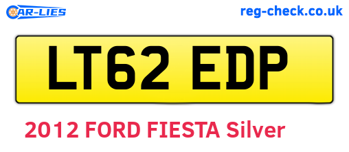 LT62EDP are the vehicle registration plates.