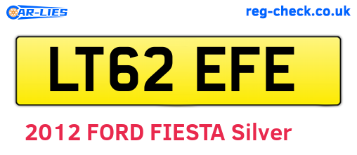 LT62EFE are the vehicle registration plates.