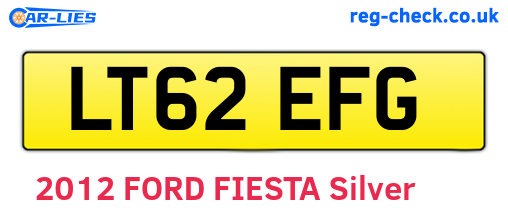 LT62EFG are the vehicle registration plates.
