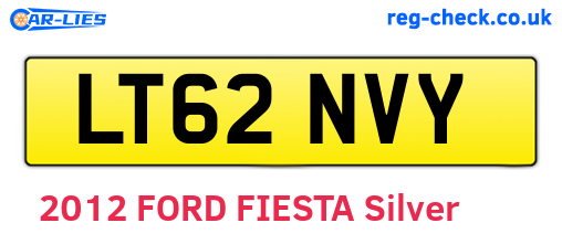 LT62NVY are the vehicle registration plates.