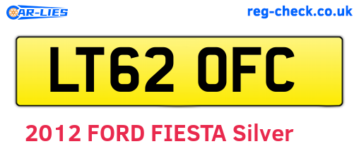 LT62OFC are the vehicle registration plates.