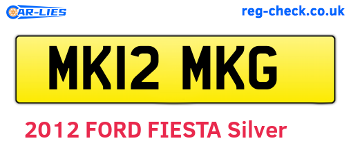 MK12MKG are the vehicle registration plates.