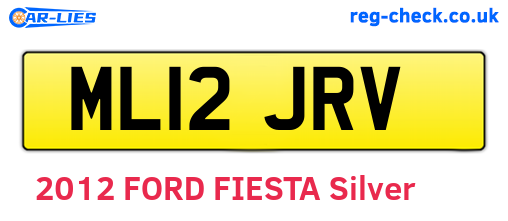 ML12JRV are the vehicle registration plates.